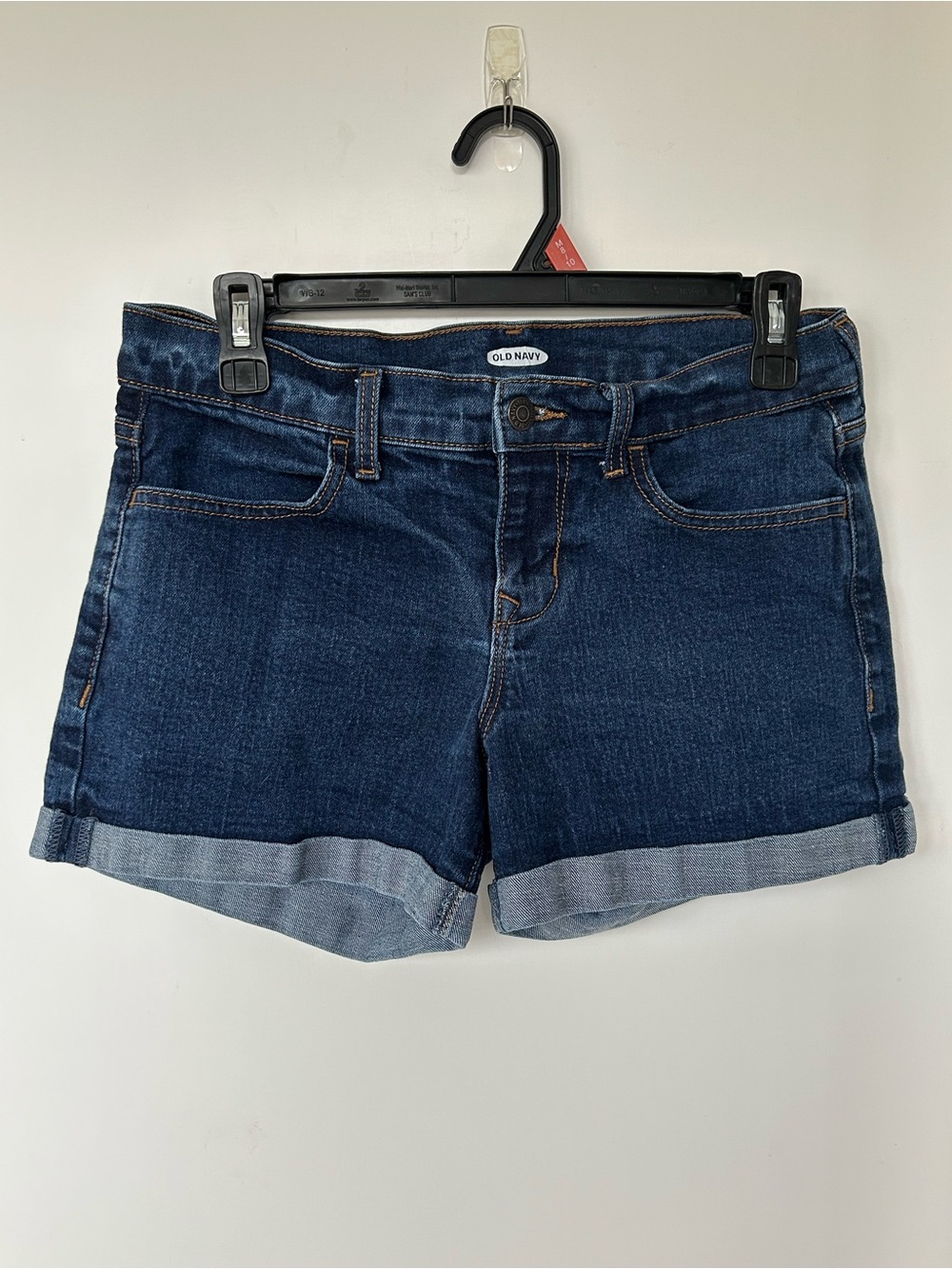 Old Navy Dark Blue Denim Roll-Cuff Women’s Shorts Size 4